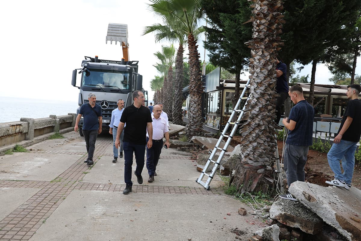 Başkan Ekim, ilçedeki çalışmaları yerinde inceledi