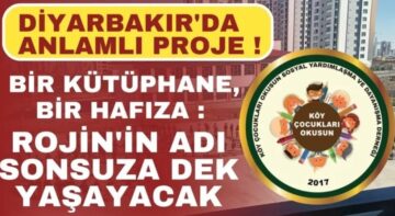Köy çocukları okusun derneği Diyarbakır’da kütüpane yaptırdı.