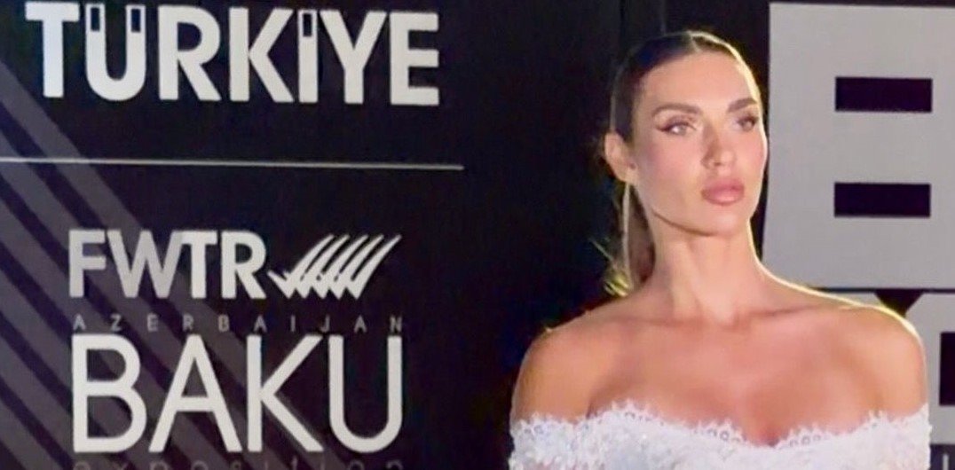 Valeria Kondratenko, Baküde yapılan Moda Haftası’nda Güzelliğiyle Büyüledi
