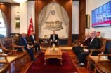 Trabzon valisını zıyaret ettık. Aslan yesılyurt ünlü iş adamı fahrı koçla beraberındekı heyetle