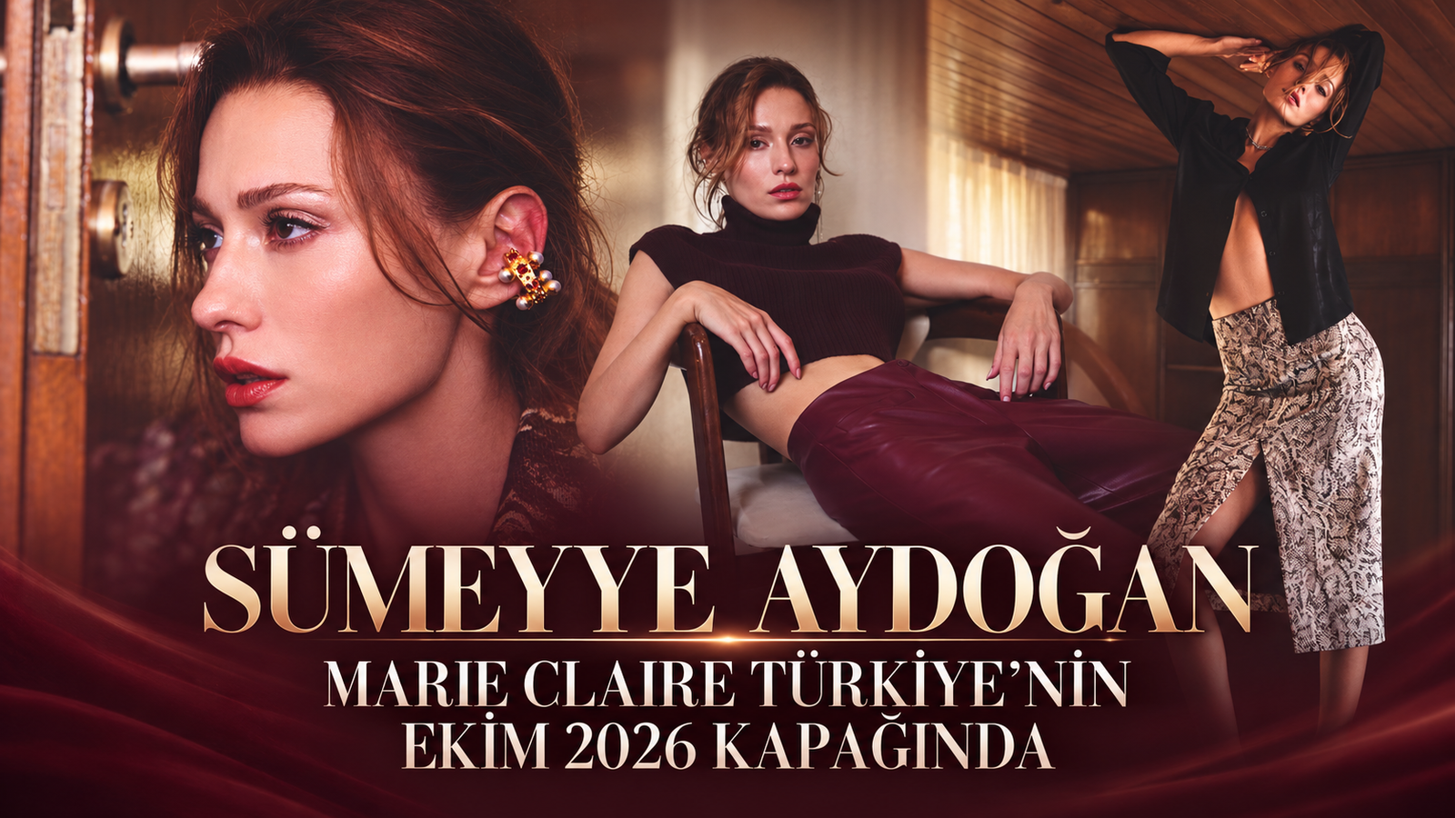 SÜMEYYE AYDOĞAN MARIE CLAIRE TÜRKİYE’NİN EKİM 2026 KAPAĞINDA