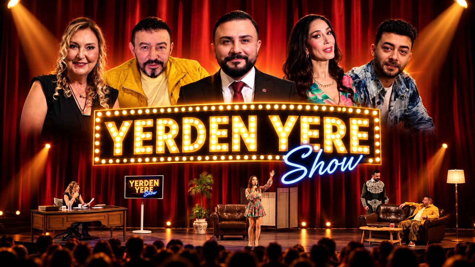 Klasik talk show formatını tersine çeviren “Yerden Yere Show”